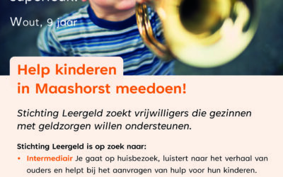Help kinderen in Maashorst meedoen!